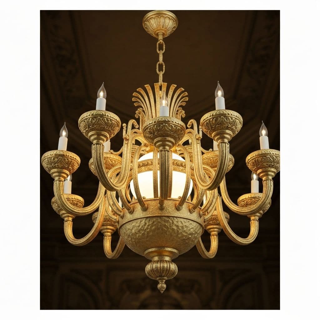 Люстра Art Deco Gold